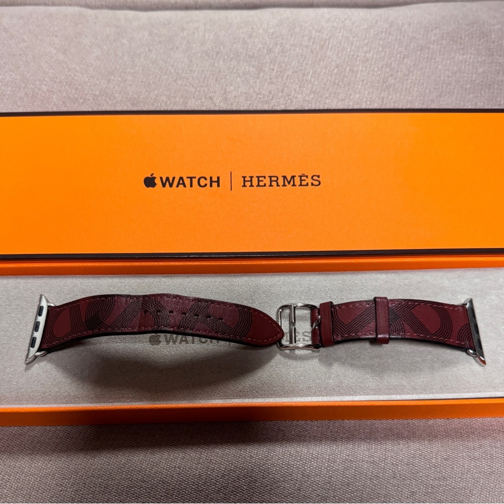 Hermes apple watch 41/42mm circuit H leather strap